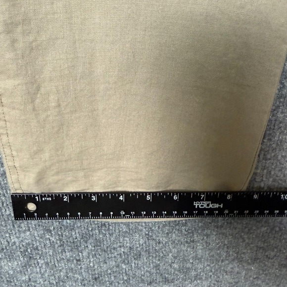 Cynthia Rowley Pants Womens 8 Khaki 100% Linen Adjustable Length NWT Lagenlook - Picture 6 of 15